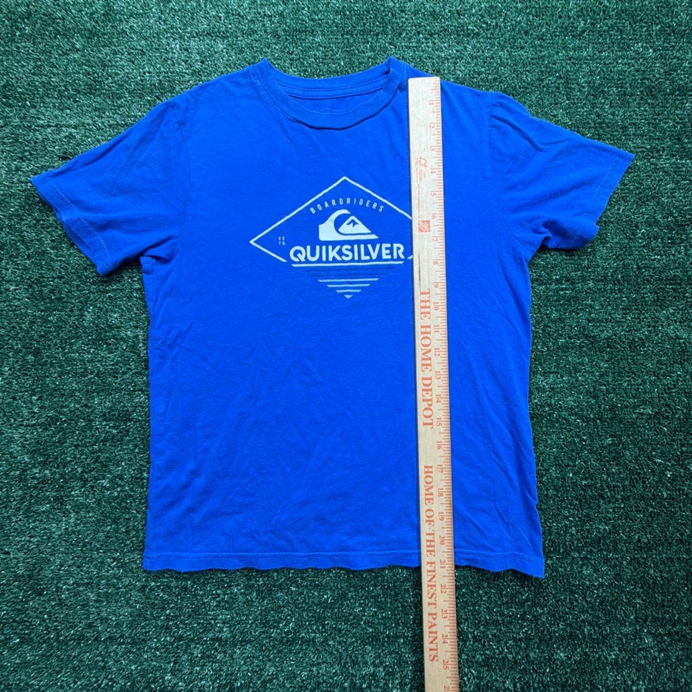 Quiksilver Mens Boardriders Graphic T-Shirt Blue Short Sleeve Cotton Tee Large - Picture 4 of 7